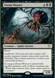 【北境卡牌】万智牌 末日编蛛 Doom Weaver VOC 中/英文平卡 金