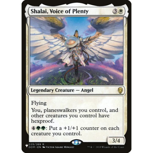 万智牌 众生使者莎黎 Shalai, Voice of Plenty LIST 英文平卡 金