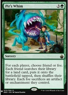 万智牌 北境卡牌 Pir 皮儿 奇想 List 金 英文平卡 Whim