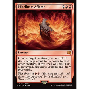 万智牌 焚毁尼布尔海姆 Nibelheim Aflame 英文平/闪卡 秘稀