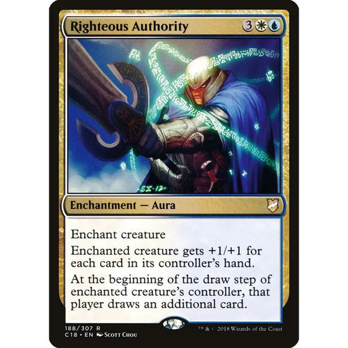 【北境卡牌】万智牌 公义权威 Righteous Authority C18 英文平卡