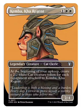 万智牌CMM指挥官大师摄政狮王肯芭 Kemba Kha Regent英扩画平美印