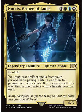 万智牌 路西斯王子诺克提斯Noctis,Prince of Lucis FIN英文平/闪