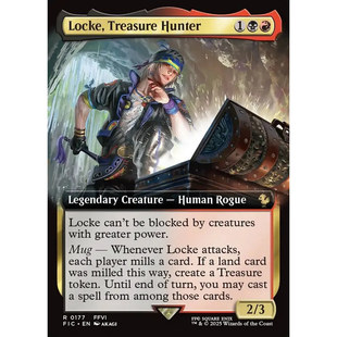 万智牌 财宝猎人洛克 Locke, Treasure Hunter FIC 英文扩画平/闪