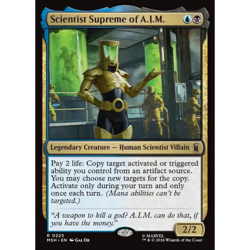 万智牌 先进概念力学至尊科学家Scientist Supreme of A.I.M. MSH