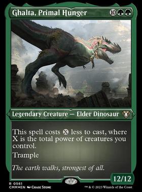 万智牌 CMM 指挥官大师 始饥戈厄塔 Ghalta 英蚀刻闪美印 金