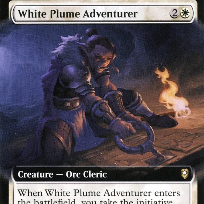 万智牌 白羽山冒险家 White Plume Adventurer CLB 英文扩画平 金
