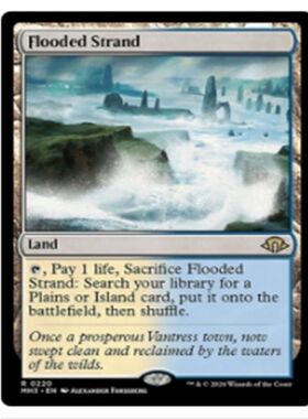 【北境卡牌】万智牌 MH3 潮没水滨 Flooded Strand 中/英文平卡金
