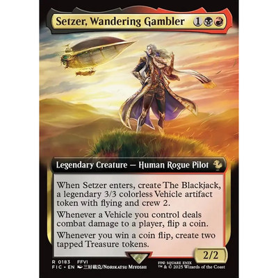 万智牌 流浪赌博师塞策 Setzer, Wandering Gambler FIC英扩平/闪