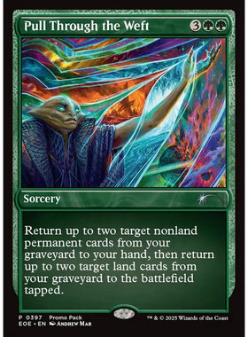 万智牌 抽离星丝 Pull Through the Weft EOE 英文特卡平/闪卡 银