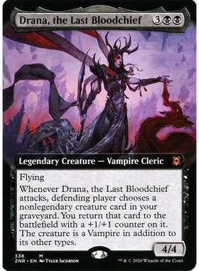 万智牌 最终血侯哲娜 Drana, the Last Bloodchief ZNR 英文扩画
