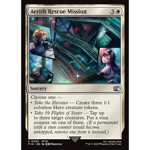 万智牌 爱丽丝救援作战 Aerith Rescue Mission FIN 英文平/闪卡