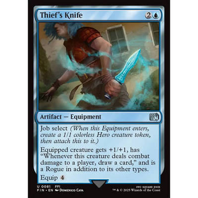 【北境卡牌】万智牌 盗贼的匕首 Thief's Knife FIN 英文平/闪 银