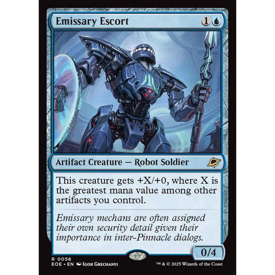 【北境卡牌】万智牌 密使卫械 Emissary Escort EOE 英文 金