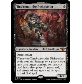 万智牌 光雷驿镖客 OTJ 扒手细骨 Tinybones, the Pickpocket中英