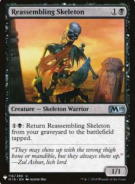 万智牌 神秘补充包 MB1 重组骷髅妖 Reassembling Skeleton英文银
