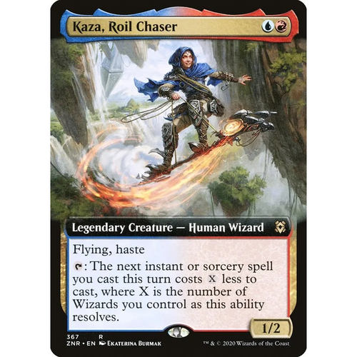 万智牌 狂搅逐客卡札 Kaza, Roil Chaser ZNR 英文扩画平/闪卡 金