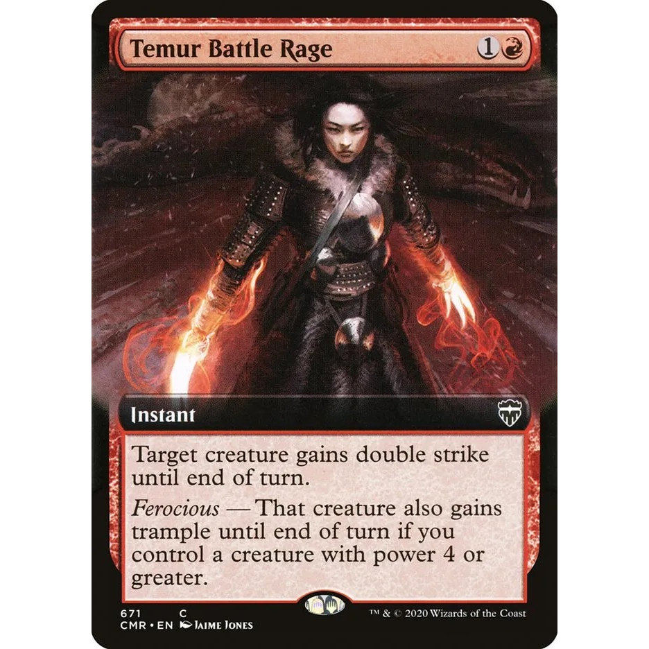 万智牌 铁木尔战怒 Temur Battle Rage CMR 英文扩画平/闪卡 铁
