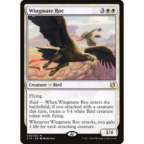 【北境卡牌】万智牌 翼伴洛克鸟 Wingmate Roc C19 英文平卡 秘稀