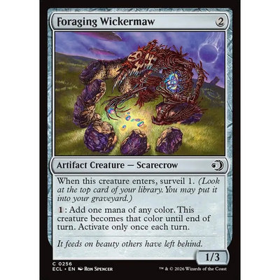 【北境卡牌】万智牌 ECL 觅物饕草人Foraging Wickermaw英文平/闪