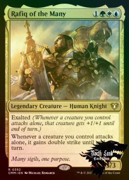 万智牌 千印莱菲Rafiq of the Many 英文平闪 CMM指挥官大师 美印