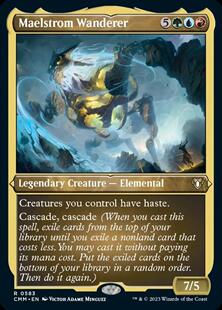 万智牌 CMM 指挥官大师 涡心漫游怪 Maelstrom Wanderer 英蚀刻闪