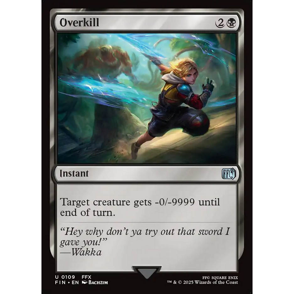 【北境卡牌】万智牌 超量斩杀 Overkill FIN 英文平/闪 银