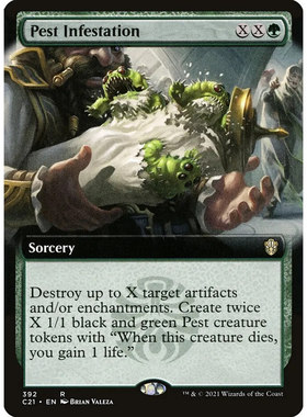 【北境卡牌】万智牌 害虫侵扰 Pest Infestation C21 英文扩画平
