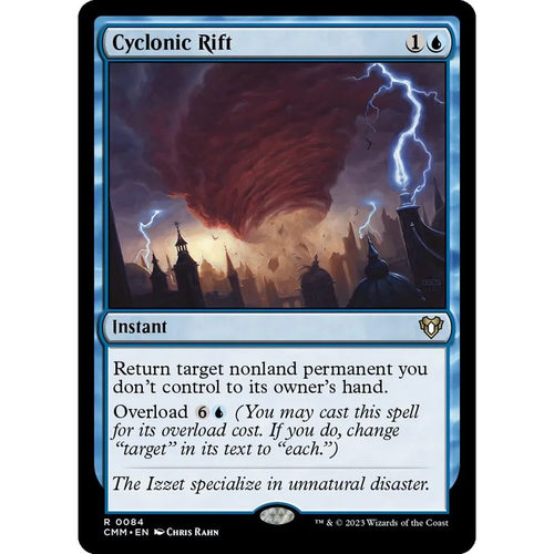 【北境卡牌】万智牌 龙卷裂空 Cyclonic Rift CMM 英文平卡 金
