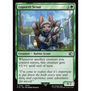 兔兔族斥候 Loporrit Scout 英文平 万智牌 FIN 闪铁 北境卡牌