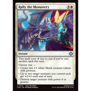 万智牌 集结寺院 Rally the Monastery TDM 英文平卡 银