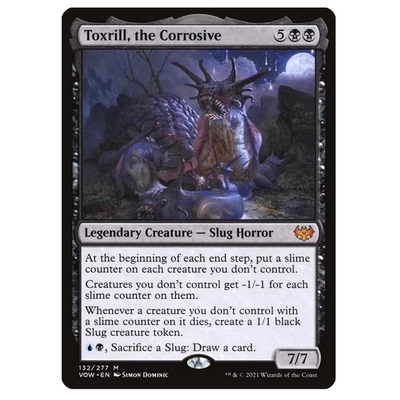 万智牌卡牌腐蚀蝓怪陀袭力英文平