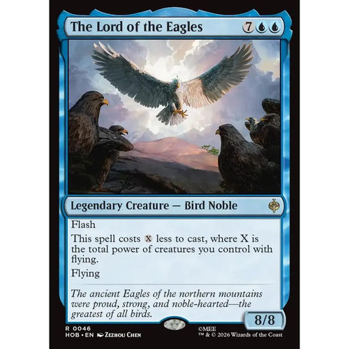 万智牌 鹰王 The Lord of the Eagles HOB 英文平/闪卡 金