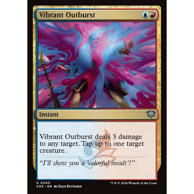 【北境卡牌】万智牌 炫丽爆发 Vibrant Outburst SOS 英文平/闪卡