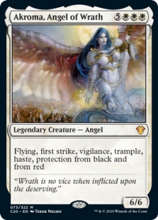 万智牌 忿怒天使爱若玛 Akroma, Angel of Wrath C20 英文平卡