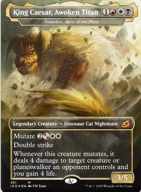 万智牌 万猎霸虎斯达兹 Snapdax,Apex of the Hunt IKO 哥斯拉