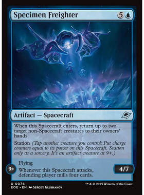 【北境卡牌】万智牌 样本货舰 Specimen Freighter EOE 英文 银