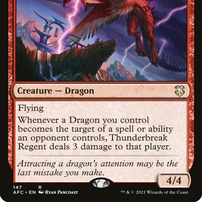 万智牌破霆龙侯AFC英文平卡金