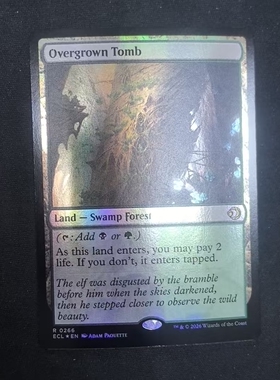 【北境卡牌】万智牌ECL洛温 蔓生墓园 Overgrown Tomb 英文美印闪