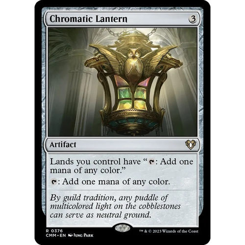 万智牌 五彩宫灯 Chromatic Lantern CMM 中/英文平卡 金
