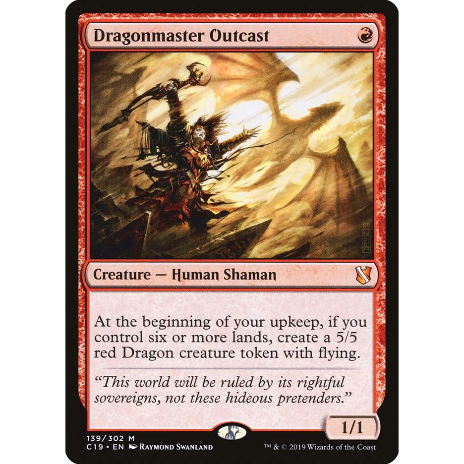 【北境卡牌0万智牌 受逐召龙师Dragonmaster Outcast 英文 C19