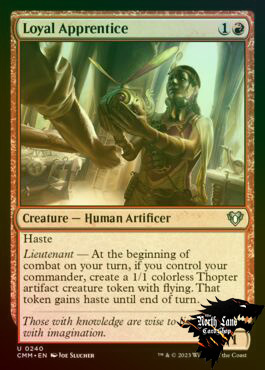 万智牌 忠实学徒Loyal Apprentice 英文平闪 CMM指挥官大师 美印