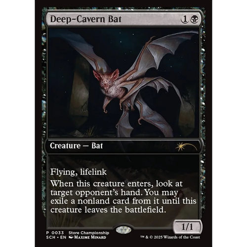 【北境卡牌】万智牌 深窟蝙蝠 Deep-Cavern Bat SCH 英文平卡 金