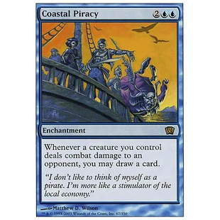沿海盗虐 金SP 万智牌 8ED 英文平卡 Piracy 北境卡牌 Coastal