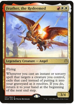 万智牌 复耀飞羽feather, the redeemed 简中/英文/日文 war 多色