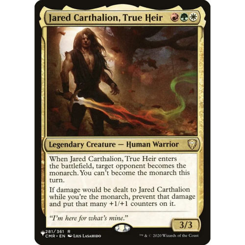 万智牌 正统传人贾瑞卡萨隆 Jared Carthalion, True Heir 英文平