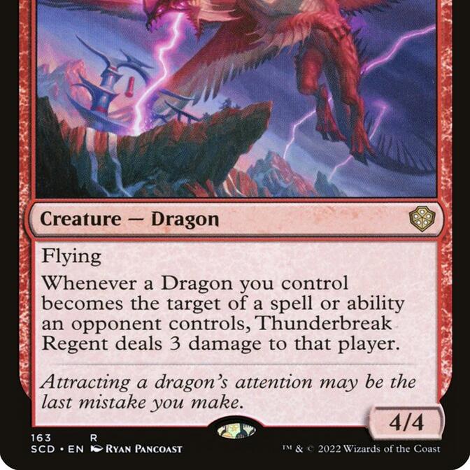 万智牌破霆龙侯SCD英文平卡金