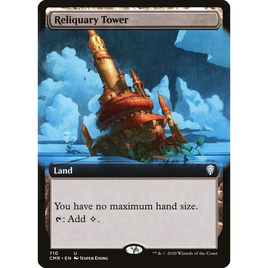 万智牌 圣物塔 Reliquary Tower CMR 英文扩画平/闪卡 银