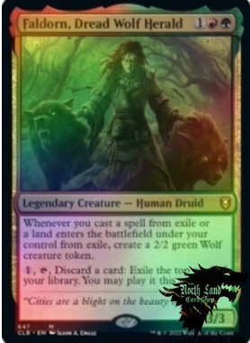 万智牌 惧栗狼使法多Faldorn, Dread Wolf Herald英闪CLB博德之门