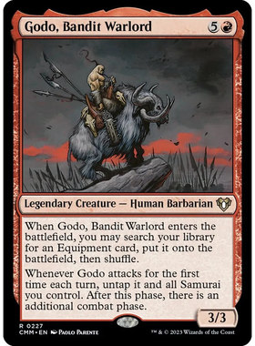 万智牌 山贼王伍堂 Godo, Bandit Warlord CMM 英文平卡 金